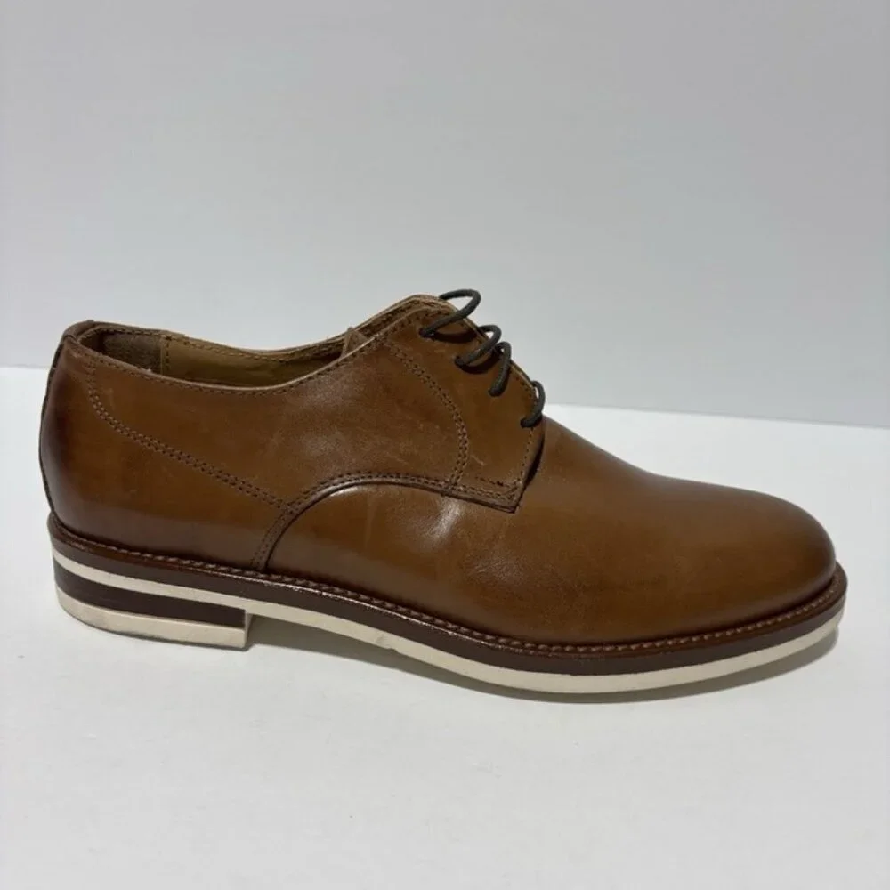 Italia Difference Men’s Cognac Oxford, Size EUR 41, 8-8.5 M